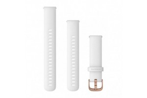 Garmin 18 mm fehér szilikon óraszíj Rose Gold csattal