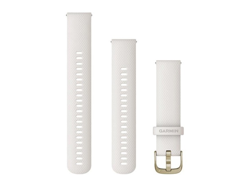 Garmin elefántcsont szilikon óraszíj 20 mm krémarany csattal