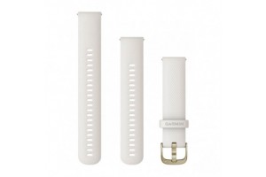 Garmin elefántcsont szilikon óraszíj 20 mm krémarany csattal