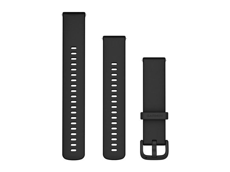 Garmin 20 mm fekete szilikon óraszíj (Quick Release)