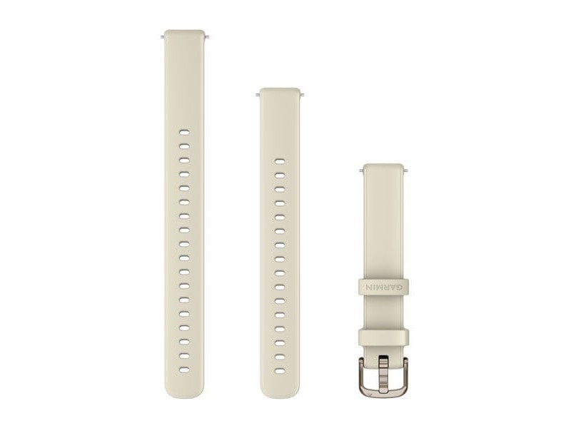 Garmin Lily 2 14mm kókusz szilikon óraszíj krémarany csattal
