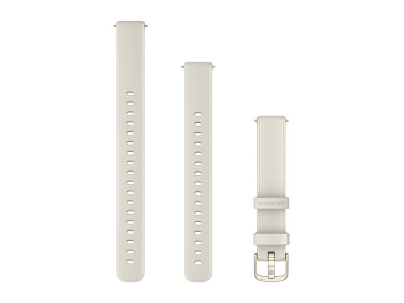 Garmin Lily 2 14mm elefántcsont szilikon szíj krémarany csattal