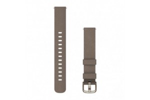 Garmin Lily 2 14mm nylon óraszíj kávé/krémarany