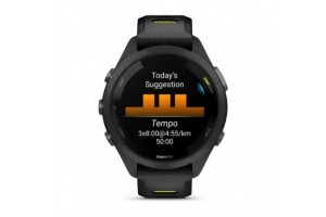 Garmin Forerunner 265S fekete-sárga - elölnézet