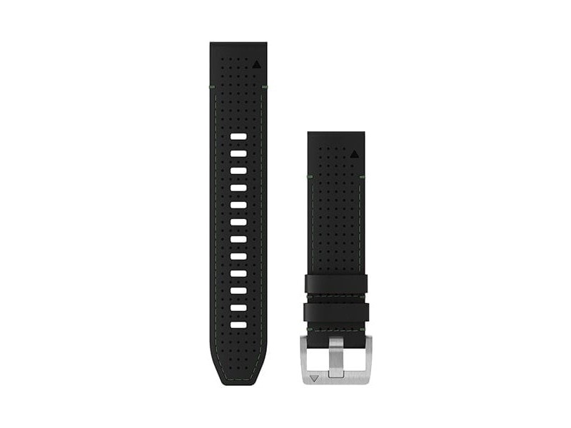 Garmin MARQ 22 mm fekete/zöld bőr-FKM szíj