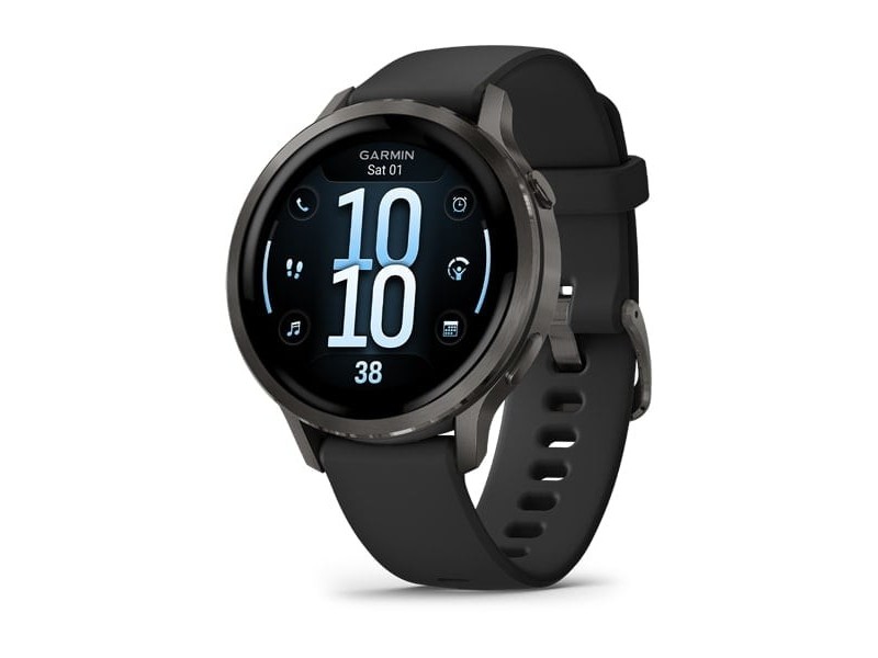 Garmin Venu 4 41 mm - sötétszürke, fekete szíj
