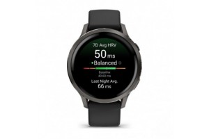 Garmin Venu 4 41 mm - sötétszürke, fekete szíj