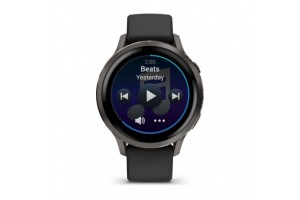 Garmin Venu 4 41 mm - sötétszürke, fekete szíj