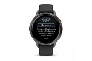 Garmin Venu 4 41 mm - sötétszürke, fekete szíj