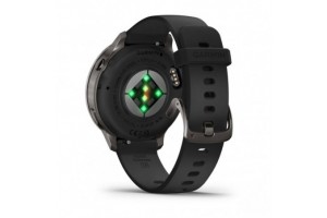 Garmin Venu 4 41 mm - sötétszürke, fekete szíj