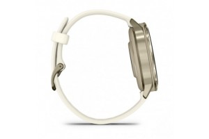 Garmin Venu 4 41 mm Lunar Gold - csontszín szilikon szíj
