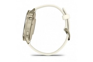Garmin Venu 4 41 mm Lunar Gold - csontszín szilikon szíj