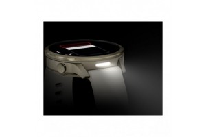 Garmin Venu 4 41 mm Lunar Gold - csontszín szilikon szíj