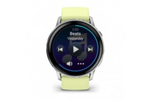 Garmin Venu 4 45 mm - ezüst, citromsárga szíj
