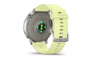 Garmin Venu 4 45 mm - ezüst, citromsárga szíj