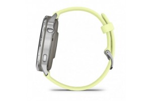 Garmin Venu 4 45 mm - ezüst, citromsárga szíj