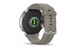 Garmin Venu 4 45 mm ezüst - szürke szilikon szíj