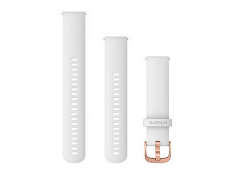 Garmin Vivomove 3 fehér szilikon szíj Rose Gold csattal