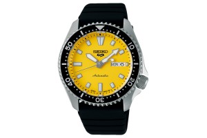 SEIKO SRPL87K1 férfi karóra, 42,5 mm, színes szíj