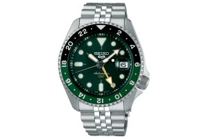 SEIKO SSK035K1 férfi automata GMT karóra 42,5 mm