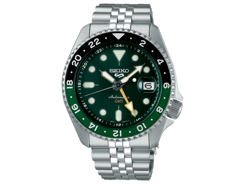 SEIKO SSK035K1 férfi automata GMT karóra 42,5 mm