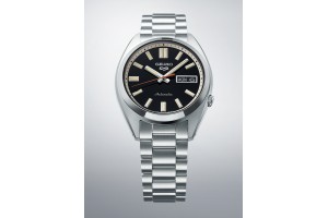 SEIKO SRPK89K1 5 Sports férfi karóra – sötét, nemesacél szíj