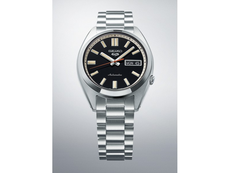 SEIKO SRPK89K1 5 Sports férfi karóra – sötét, nemesacél szíj