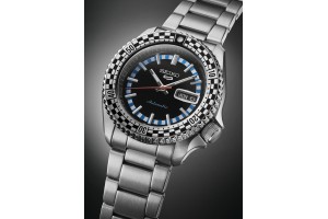 SEIKO SRPK67K1 férfi automata karóra - sötét, nemesacél