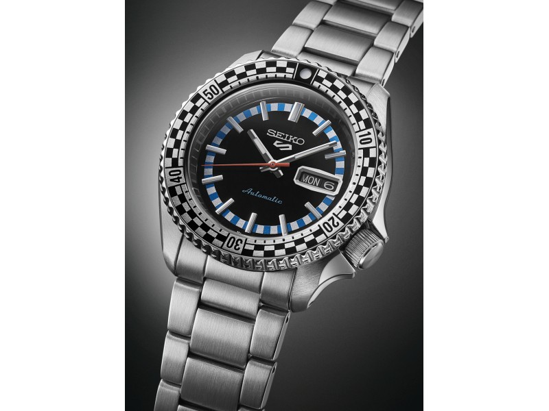 SEIKO SRPK67K1 férfi automata karóra - sötét, nemesacél