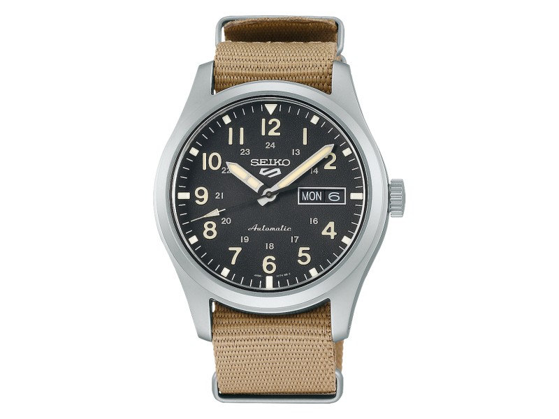 SEIKO SRPG35K1 férfi karóra - sötét számlap, NATO szíj