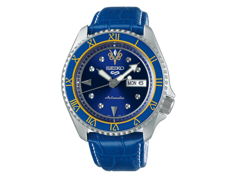 SEIKO SRPF17K1 férfi karóra, bőr szíj, 5 Sports