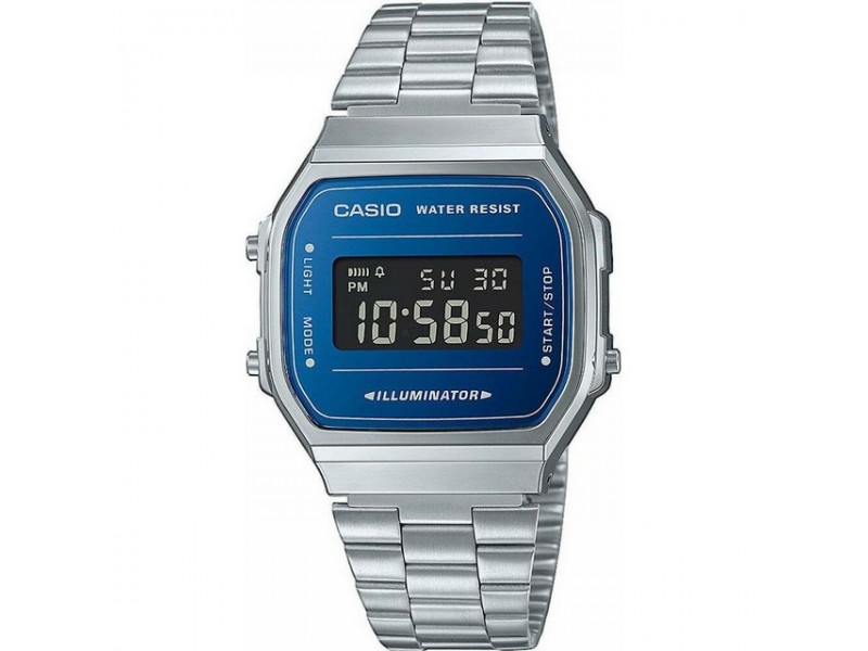 Casio A168WEM-2BEF vintage ezüst digitális karóra
