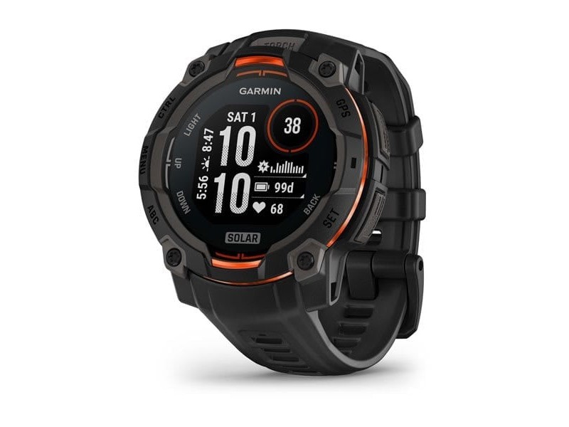 Garmin Instinct 3 Solar 45 mm — Fekete
