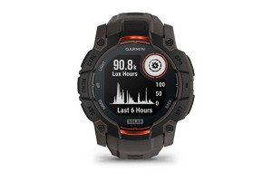 Garmin Instinct 3 Solar 50 mm – fekete, sötétszürke szíj
