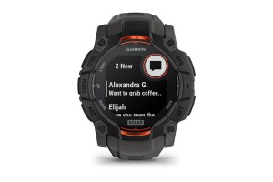 Garmin Instinct 3 Solar 50 mm – fekete, sötétszürke szíj