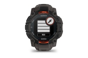 Garmin Instinct 3 Solar 50 mm – fekete, sötétszürke szíj