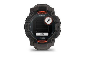 Garmin Instinct 3 Solar 50 mm – fekete, sötétszürke szíj