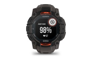 Garmin Instinct 3 Solar 50 mm – fekete, sötétszürke szíj