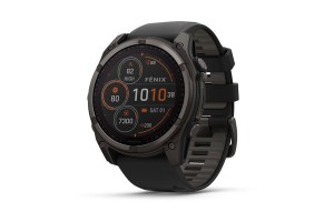 Garmin fēnix 8 Solar 51mm – DLC titán, fekete szilikon szíj