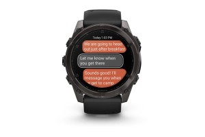 Garmin fēnix 8 51mm Sapphire DLC titán, fekete szíj