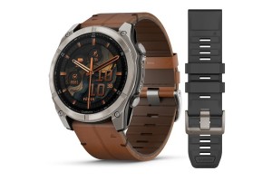 Garmin fēnix 8 51mm Sapphire titán, bőr és szilikon szíj