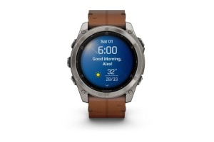 Garmin fēnix 8 51mm Sapphire titán, bőr és szilikon szíj