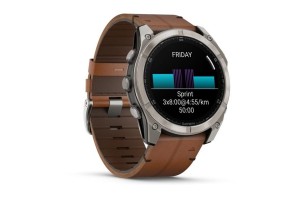 Garmin fēnix 8 51mm Sapphire titán, bőr és szilikon szíj