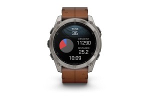 Garmin fēnix 8 51mm Sapphire titán, bőr és szilikon szíj
