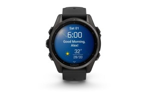 Garmin fēnix 8 43mm AMOLED Sapphire — karbonszürke DLC titán
