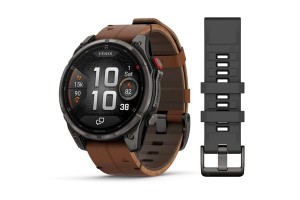 Garmin fenix 8 Pro 47mm — karbonszürke DLC titán barna bőrszíj