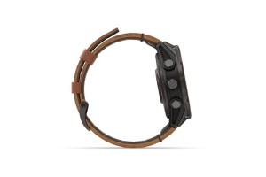 Garmin fenix 8 Pro 47mm — karbonszürke DLC titán barna bőrszíj