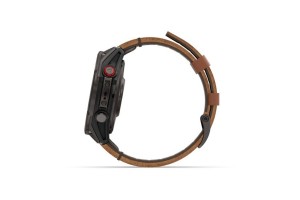 Garmin fenix 8 Pro 47mm — karbonszürke DLC titán barna bőrszíj
