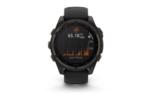 Garmin fēnix 8 47mm Solar – DLC titán, Sapphire, fekete szilikon szíj