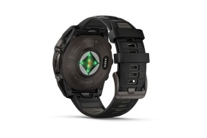 Garmin fēnix 8 47mm Solar – DLC titán, Sapphire, fekete szilikon szíj